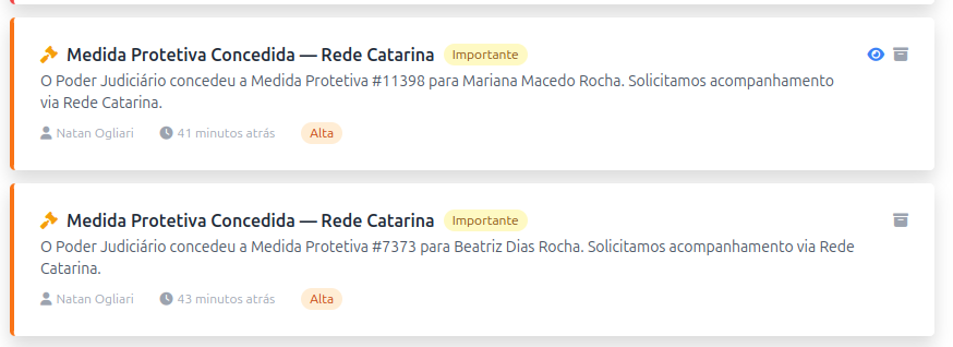 Exemplo de Notificação